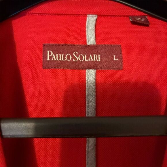 Paulo Solari Red Men’s Blazer Sport Jacket Size L Solid - Picture 2 of 12